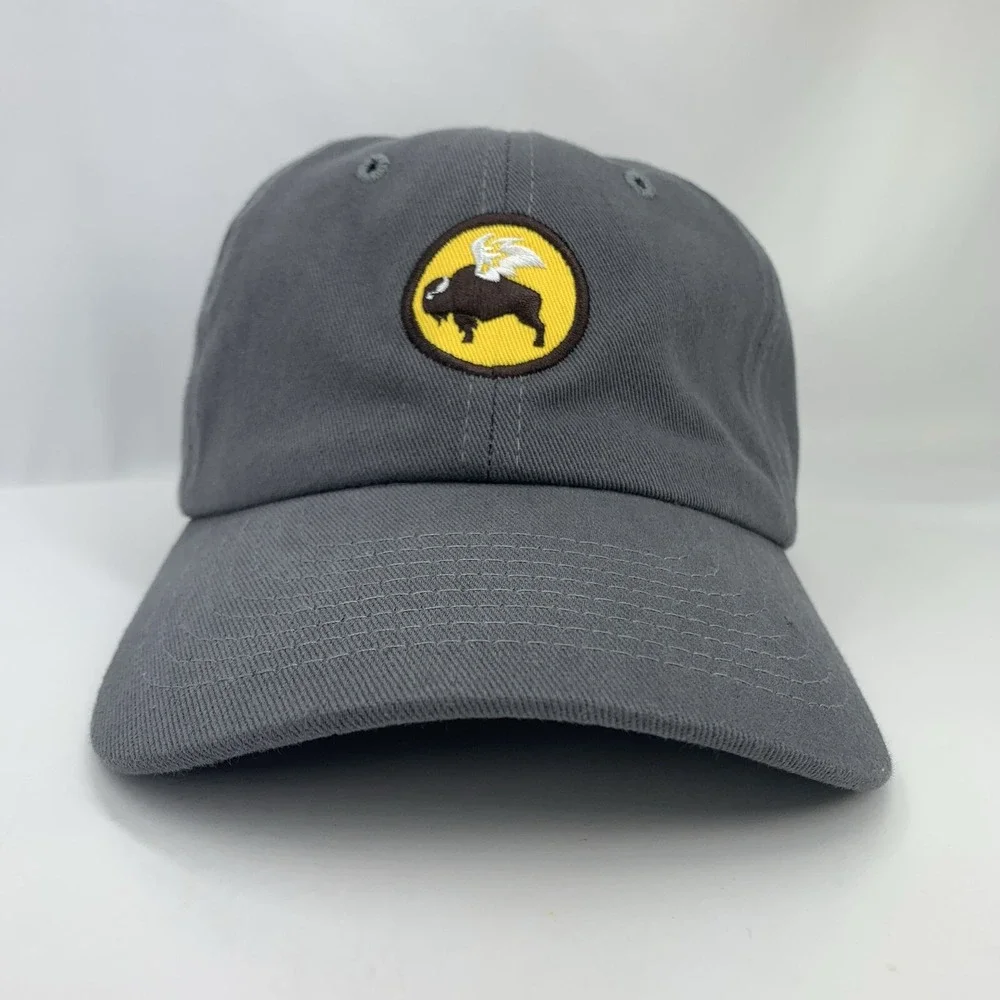 Buffalo Wild Wings Hat Gray Promo Employee Adjustable Strapback Baseball Cap